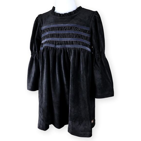 Matilda Jane Black Velvet Shift Dress NWT  4 - Picture 1 of 7